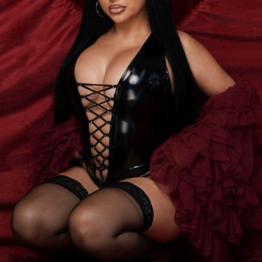 Lace-Up latex bodysuit